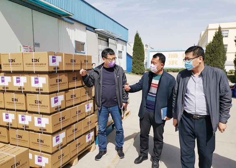 農(nóng)業(yè)農(nóng)村局孫學(xué)誠副局長走訪青島康地恩動物藥業(yè)